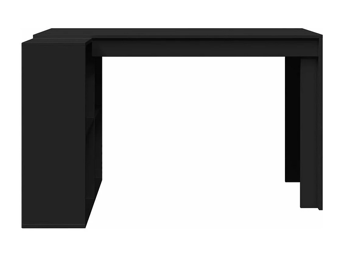 Bureau 123,5x73,5x75 cm bewerkt hout zwart