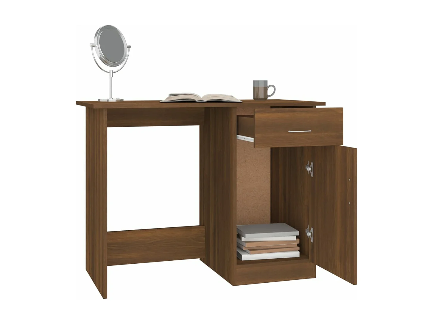 Bureau Chêne marron 100x50x76 cm Bois d'ingénierie
