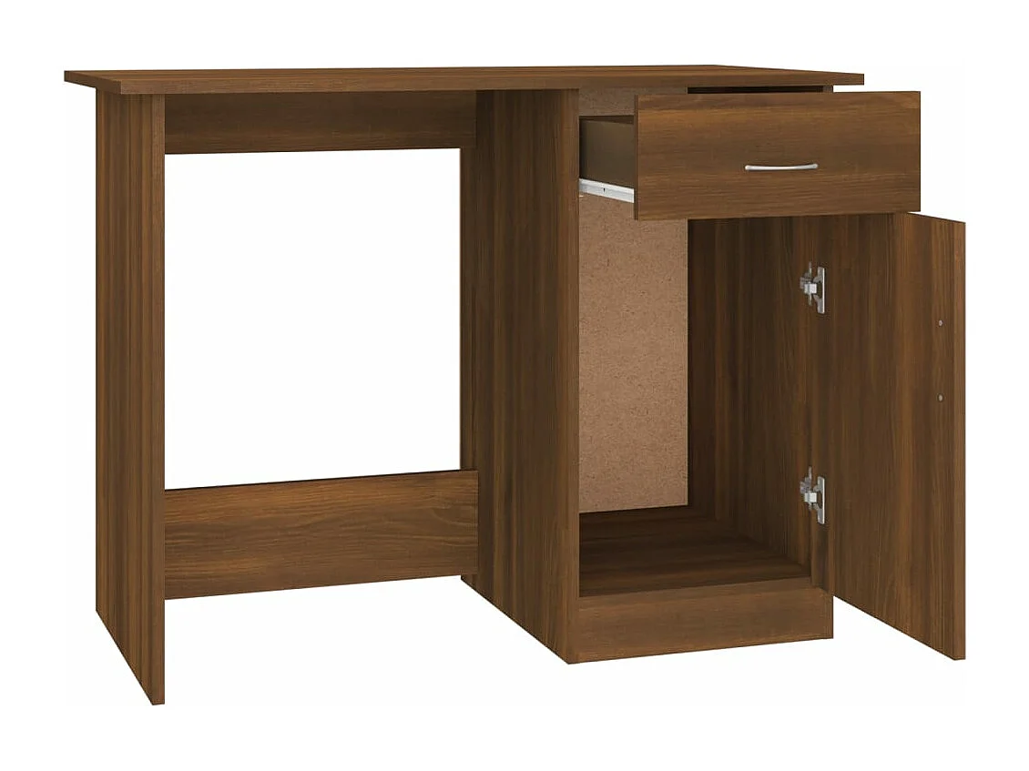 Bureau Chêne marron 100x50x76 cm Bois d'ingénierie