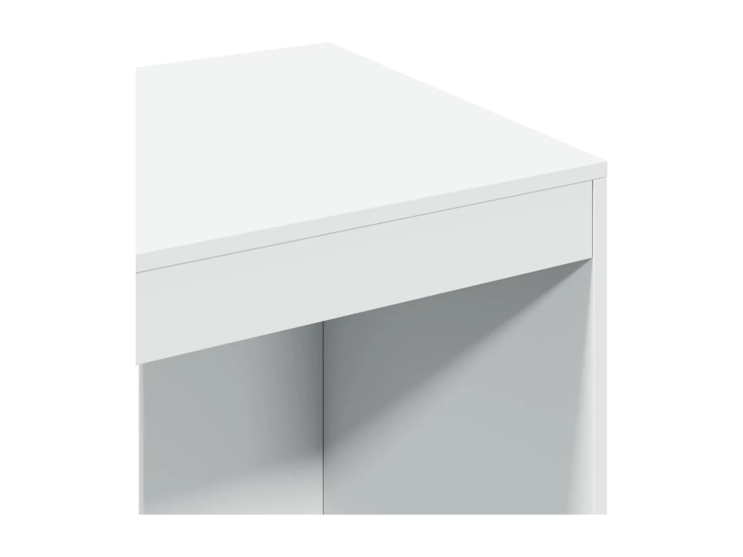 Bureau blanc 103,5x56,5x94 cm bois d'ingénierie