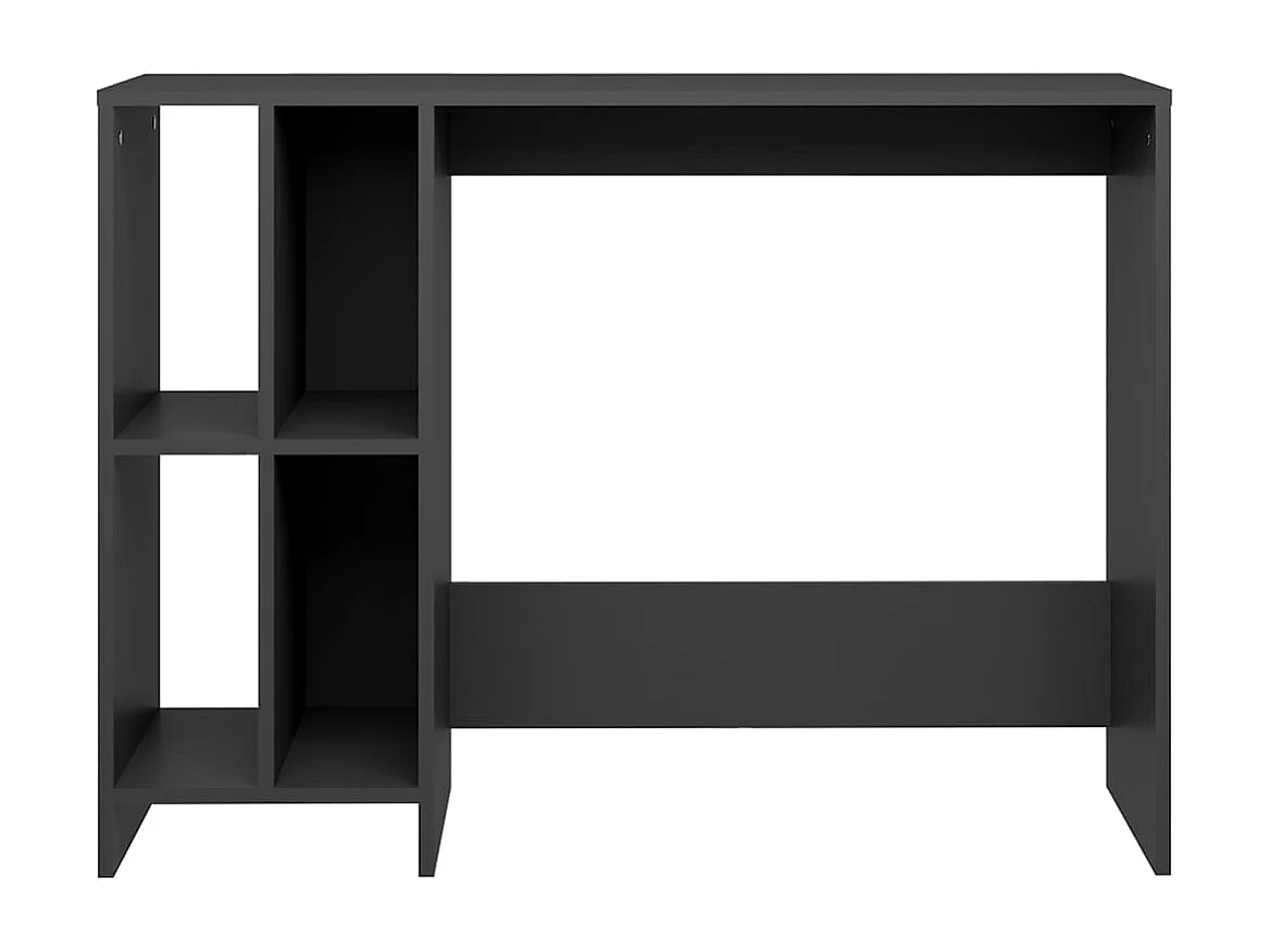 Bureau d'ordinateur portable gris bois d'ingénierie