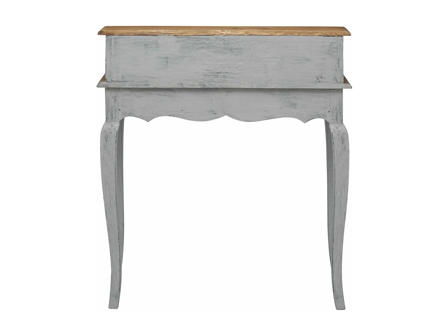 Scrivania in Legno Massello di Mogano 80x40x92 cm