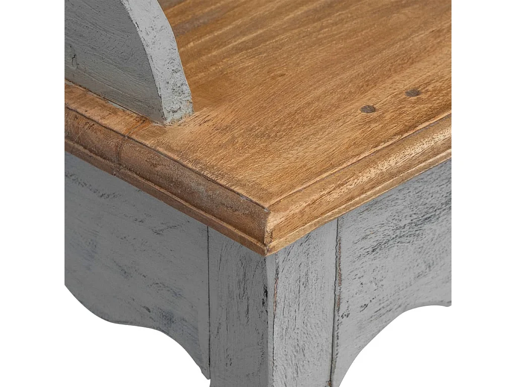 Scrivania in Legno Massello di Mogano 80x40x92 cm