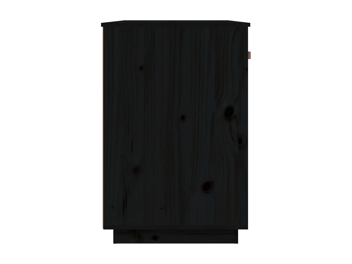 Bureau Noir 95x50x75 cm Bois massif de pin