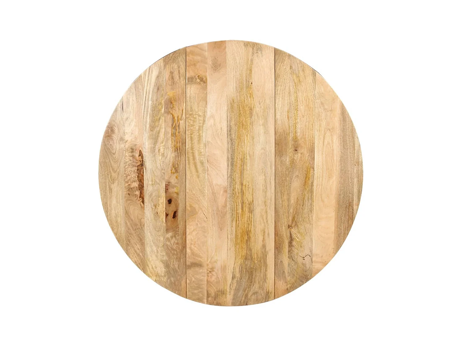 Table à manger Rond 110x76 cm Bois de manguier massif