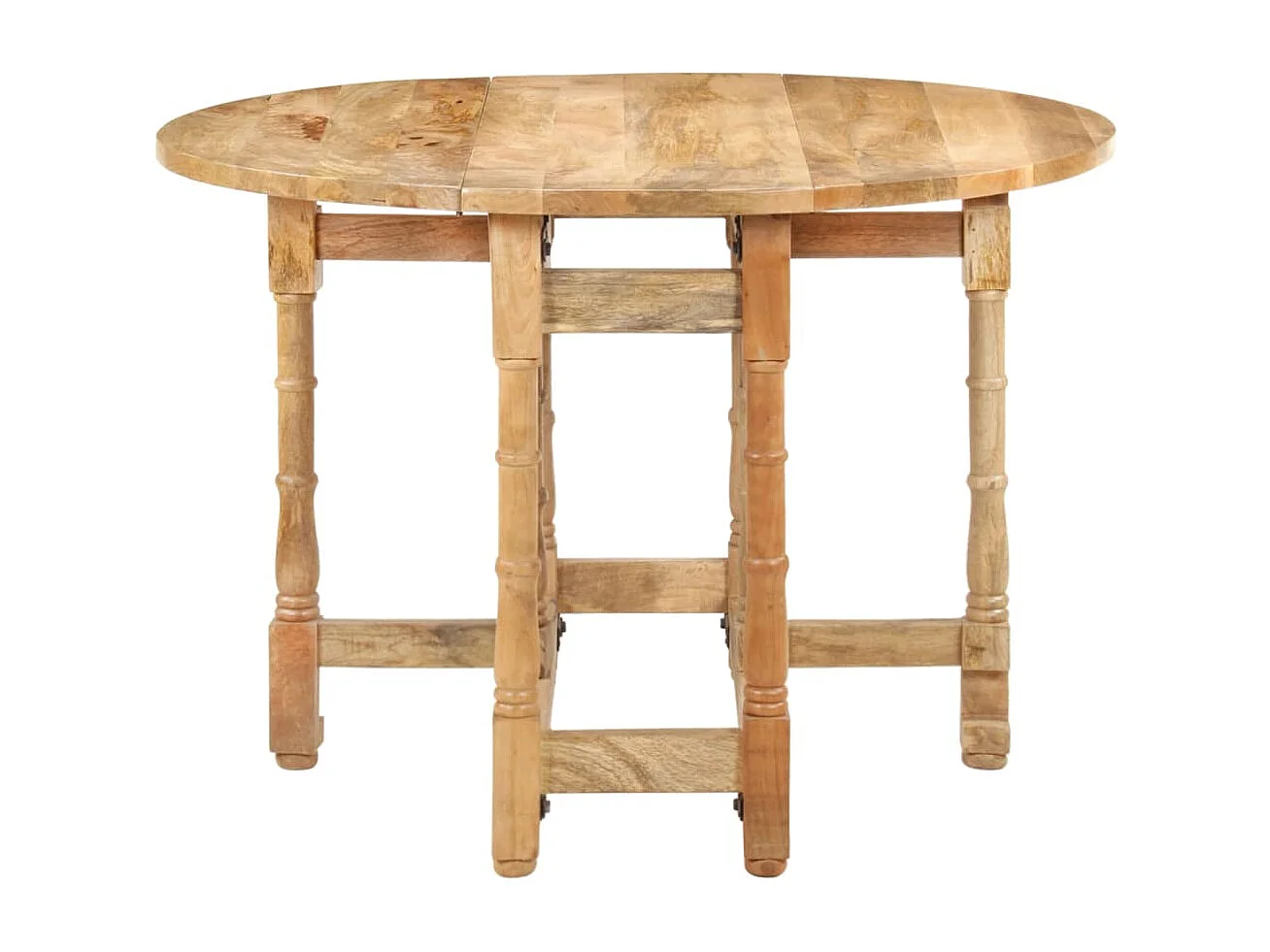 Table à manger Rond 110x76 cm Bois de manguier massif