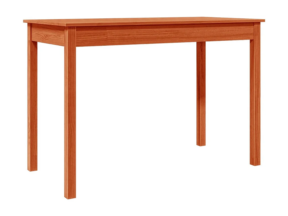 Tavolo da Pranzo Marrone Cera 110x55x75 cm Legno Massello Pino