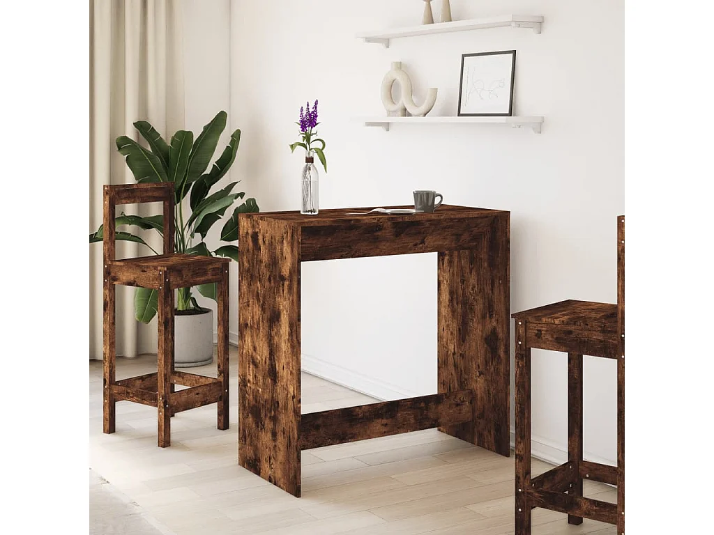 Bartisch Räuchereiche 102x50x103,5 cm Holzwerkstoff
