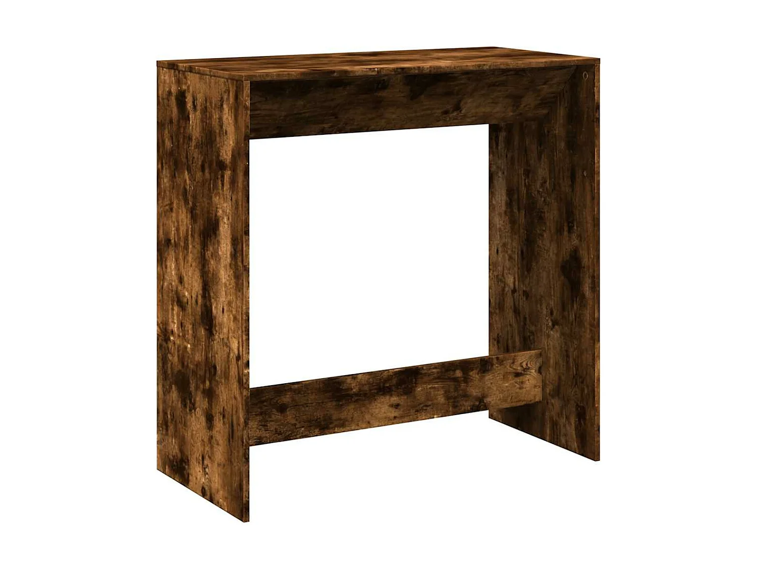 Table de bar chêne fumé 102x50x103,5 cm bois d'ingénierie