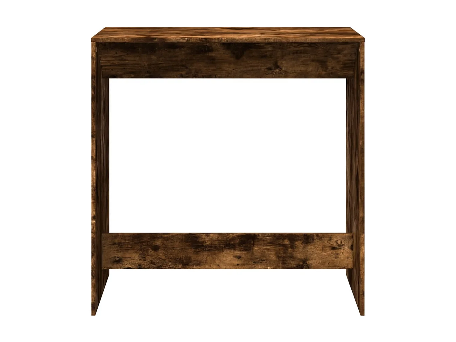 Table de bar chêne fumé 102x50x103,5 cm bois d'ingénierie