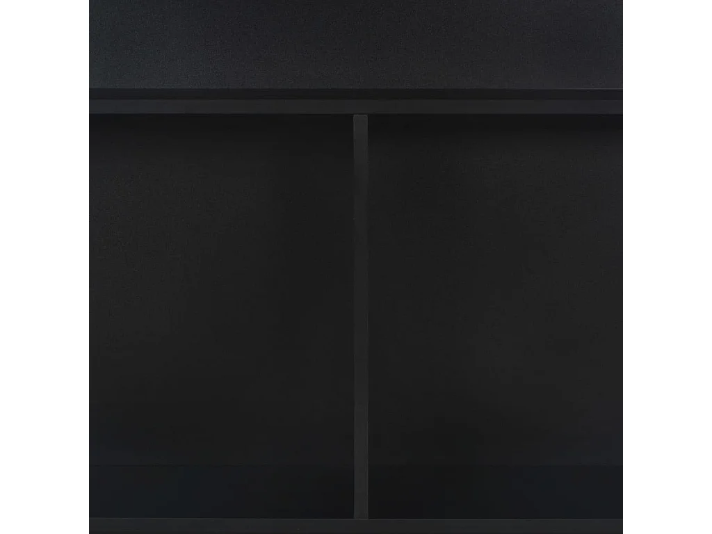 Table de bar avec 2 dessus de table Noir 130 x 40 x 120 cm