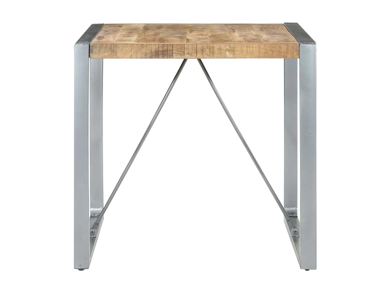 Esstisch 80x80x75 cm Raues Mangoholz