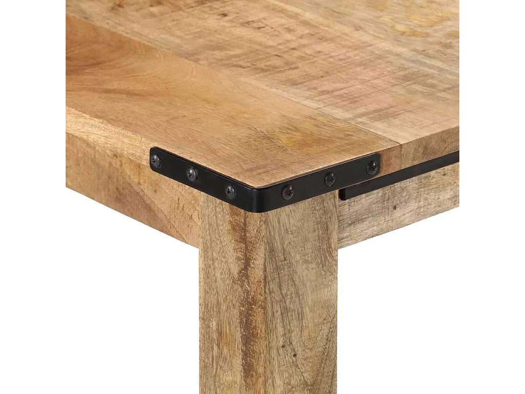 Tavolo da Pranzo 140x70x75 cm in Legno Massello di Mango