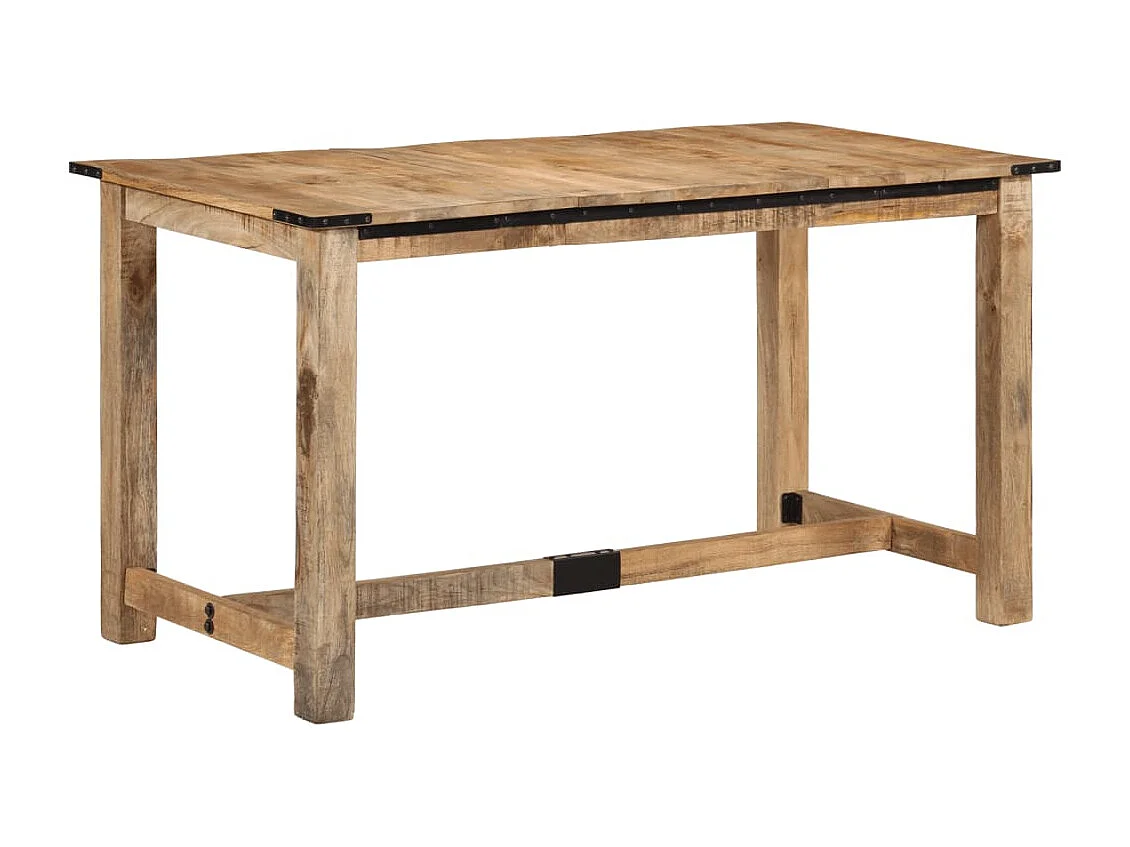 Tavolo da Pranzo 140x70x75 cm in Legno Massello di Mango