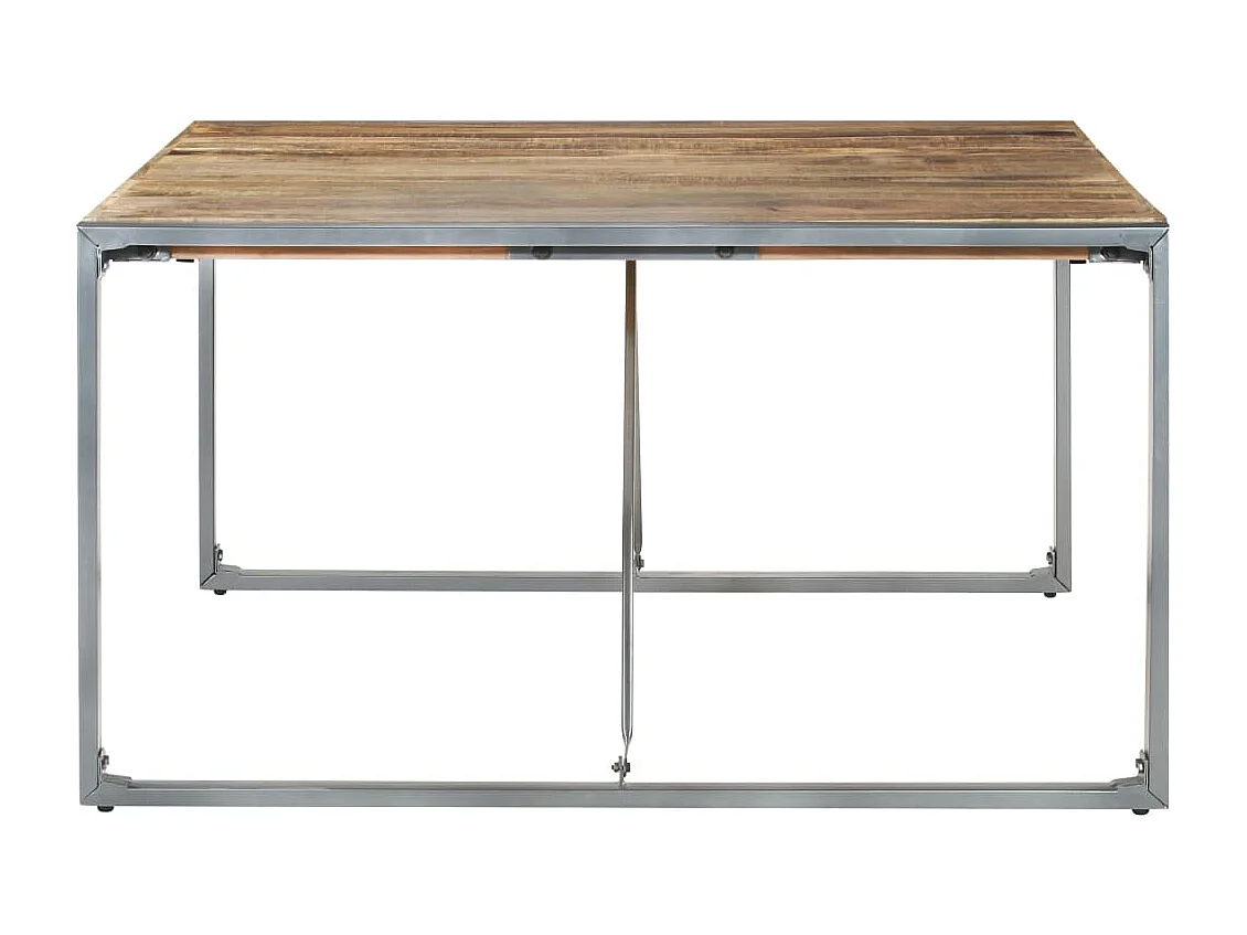 Table à manger 140x140x75 cm Bois de manguier brut