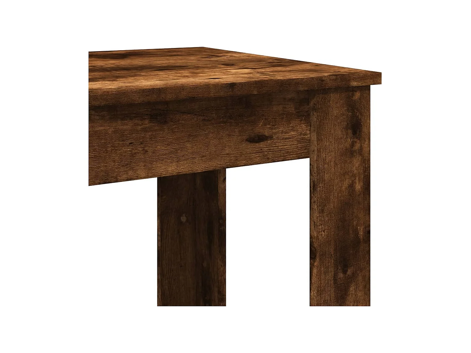 Table de bar chêne fumé 102x50x103,5 cm bois d'ingénierie