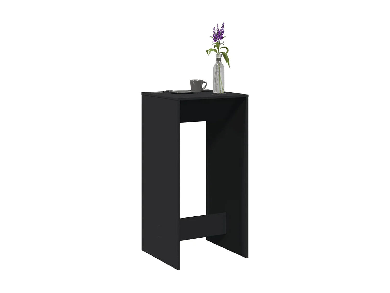 Bartisch Schwarz 51x50x103,5 cm Holzwerkstoff