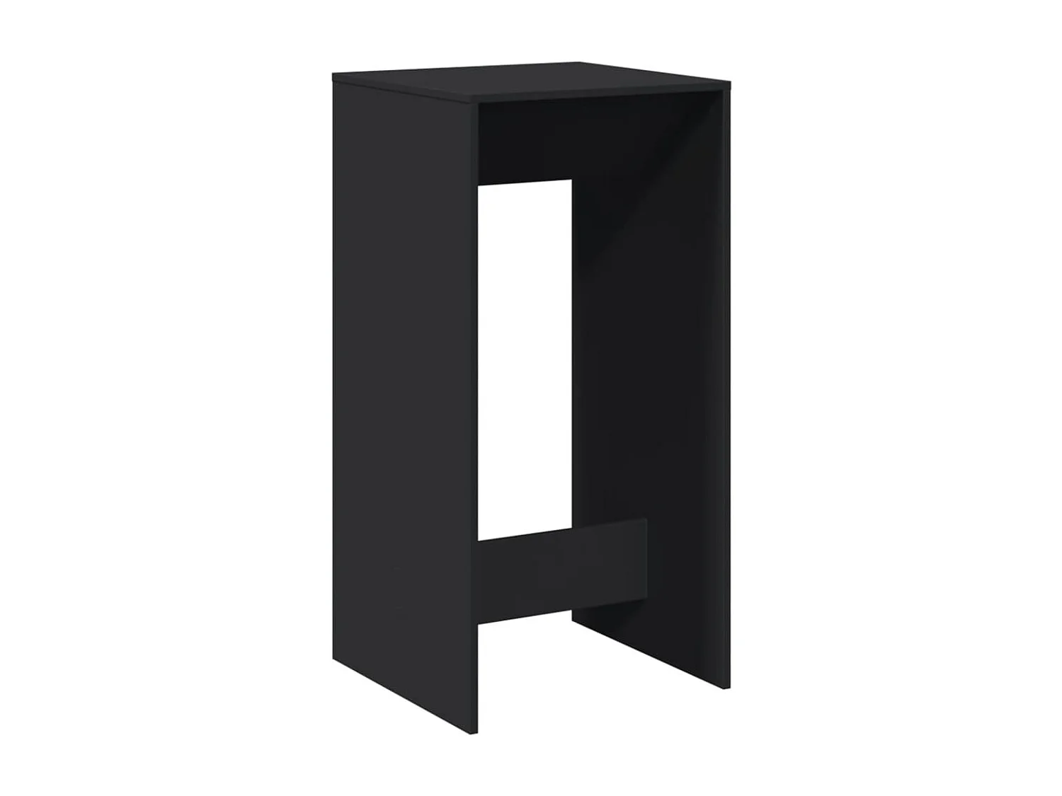 Bartisch Schwarz 51x50x103,5 cm Holzwerkstoff