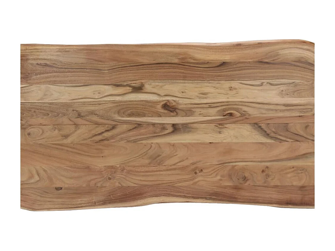 Mesa de jantar 140x80x76 cm madeira de acácia maciça