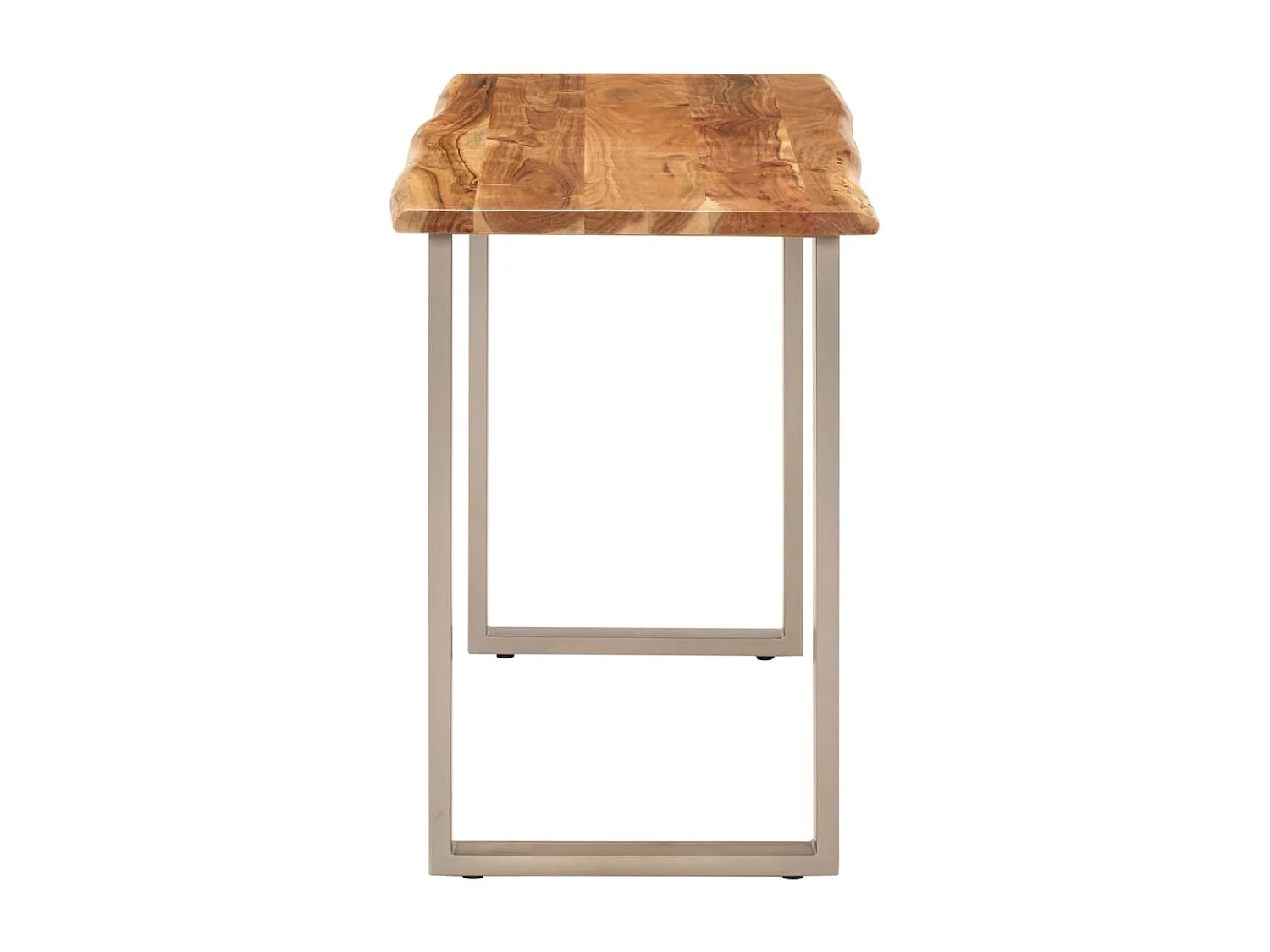 Mesa de comedor madera maciza de acacia 110x50x76 cm