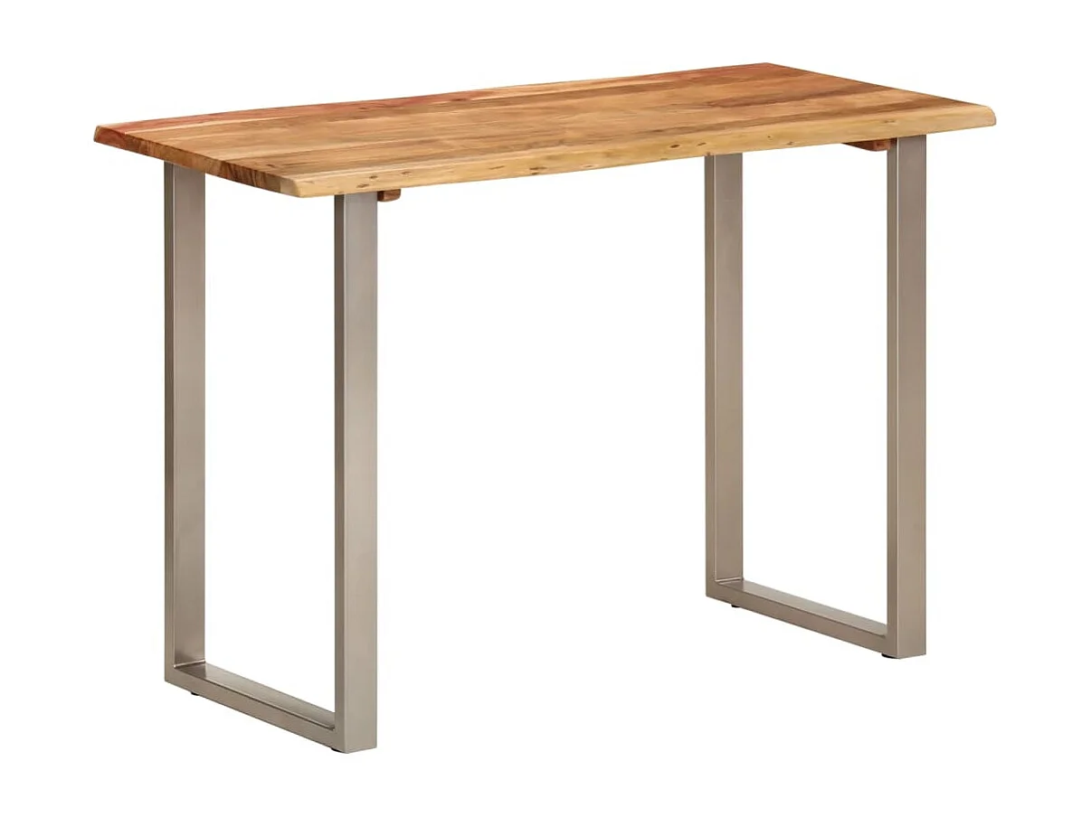 Mesa de comedor madera maciza de acacia 110x50x76 cm