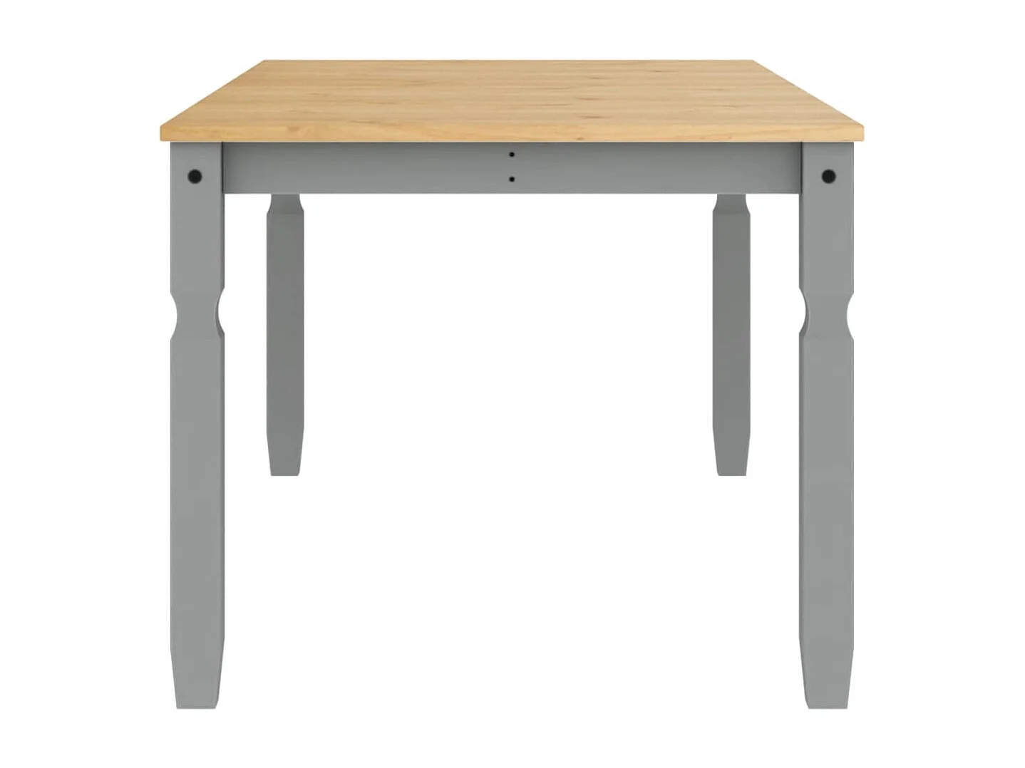 Table à manger Corona gris 180x90x75 cm bois massif de pin