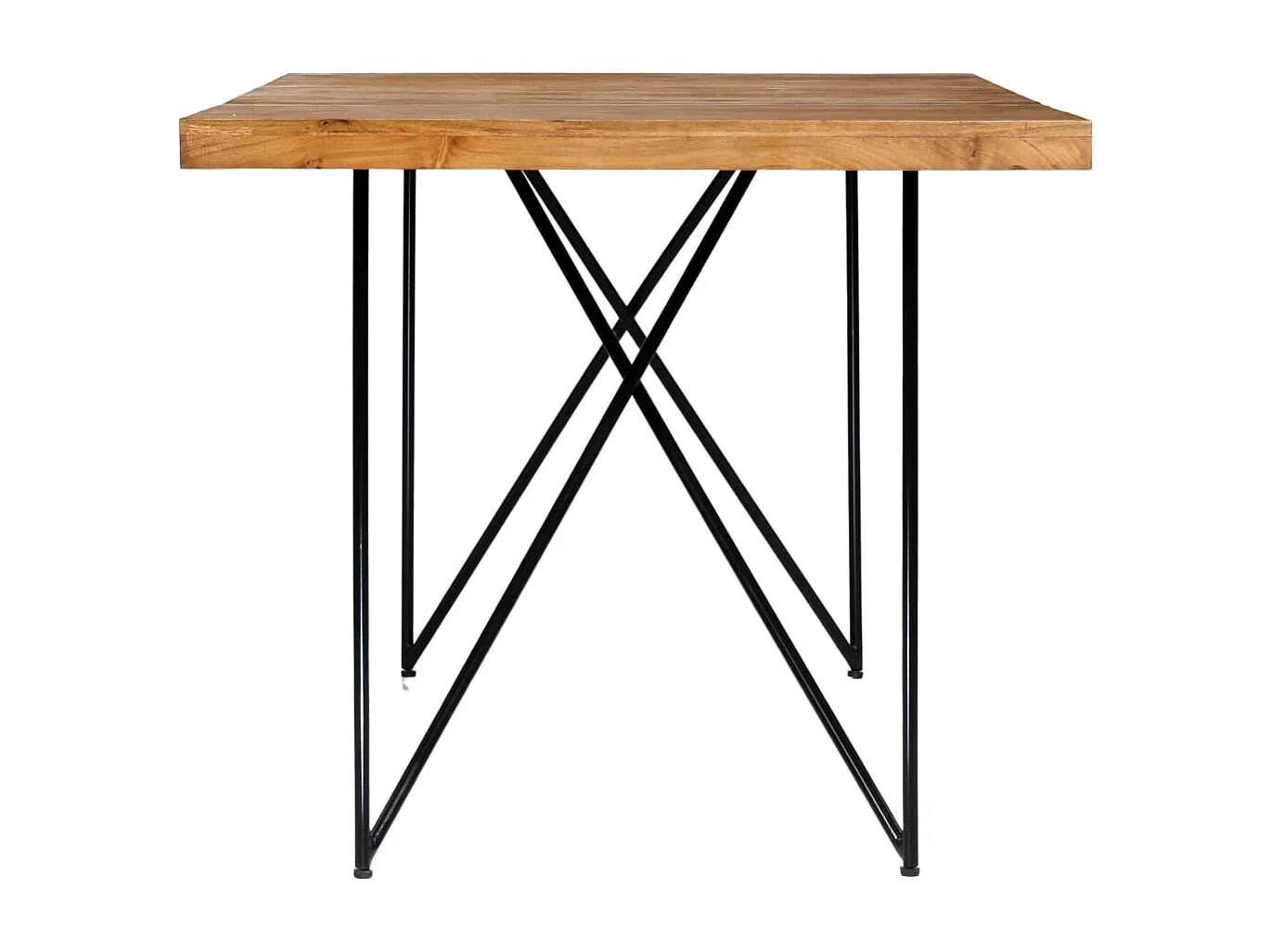 Mesa de comedor de madera maciza de acacia 180x90x76 cm