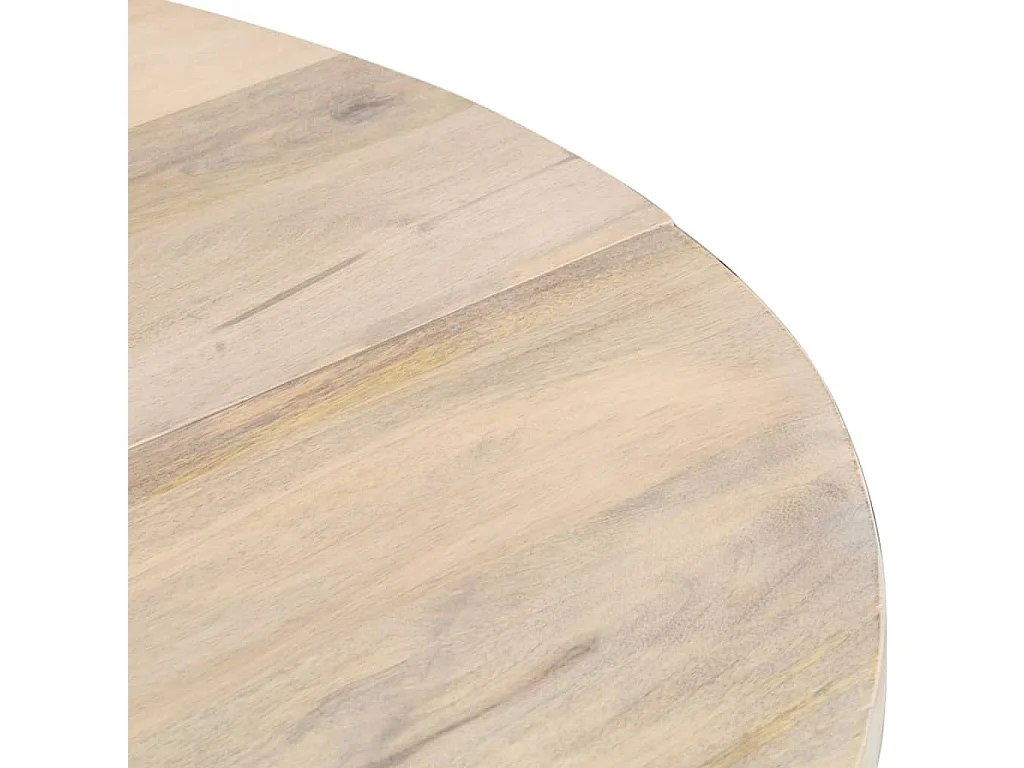 Table à manger Rond 110x76 cm Bois de manguier massif
