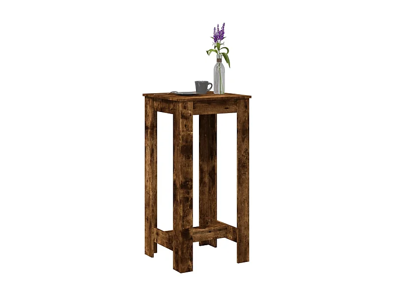 Tavolo da Bar Rovere Fumo 51x50x103,5 cm in Legno Multistrato