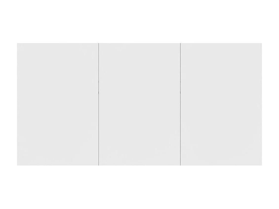 Mesa de jantar 180x90x76 cm derivados de madeira branco