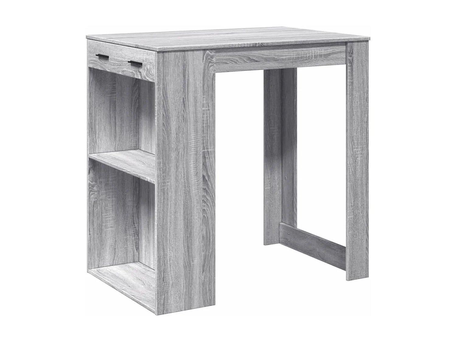Table de bar sonoma gris 102x70x103,5 cm bois d'ingénierie
