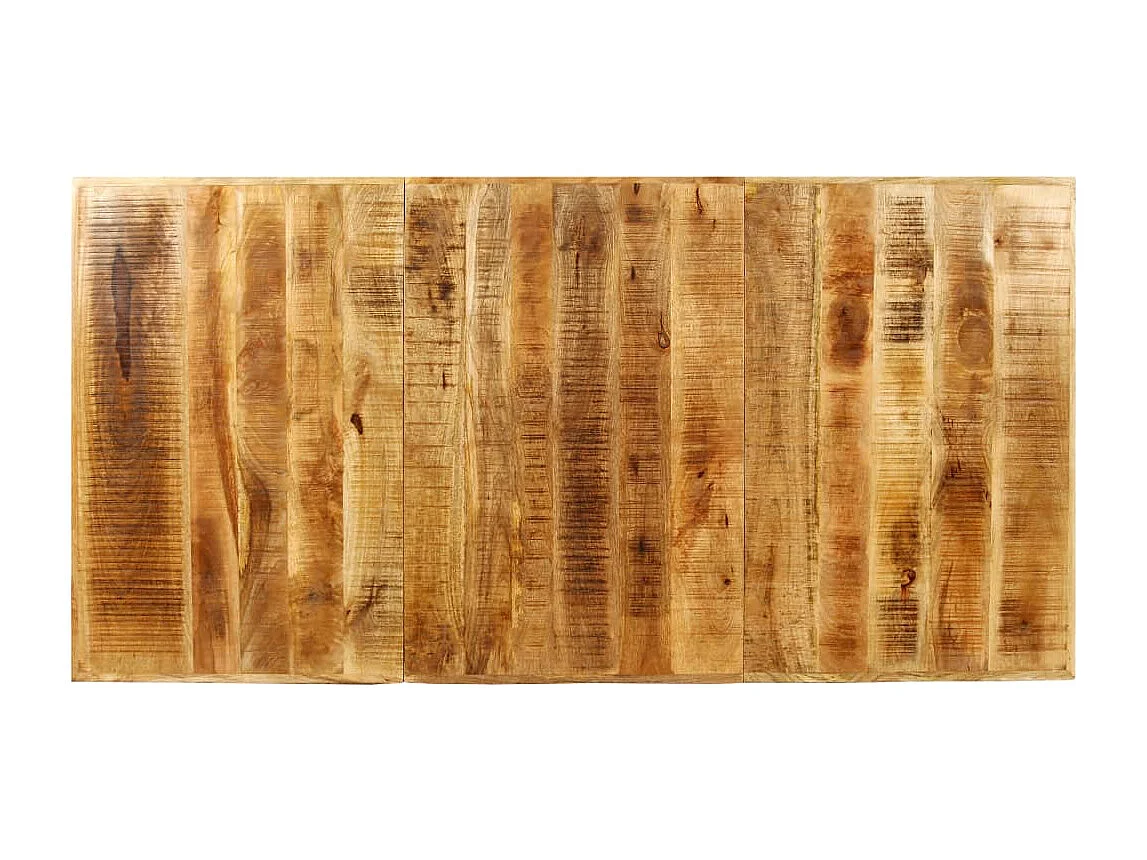 Tavolo da Pranzo in Legno Massello di Mango Grezzo 180 cm