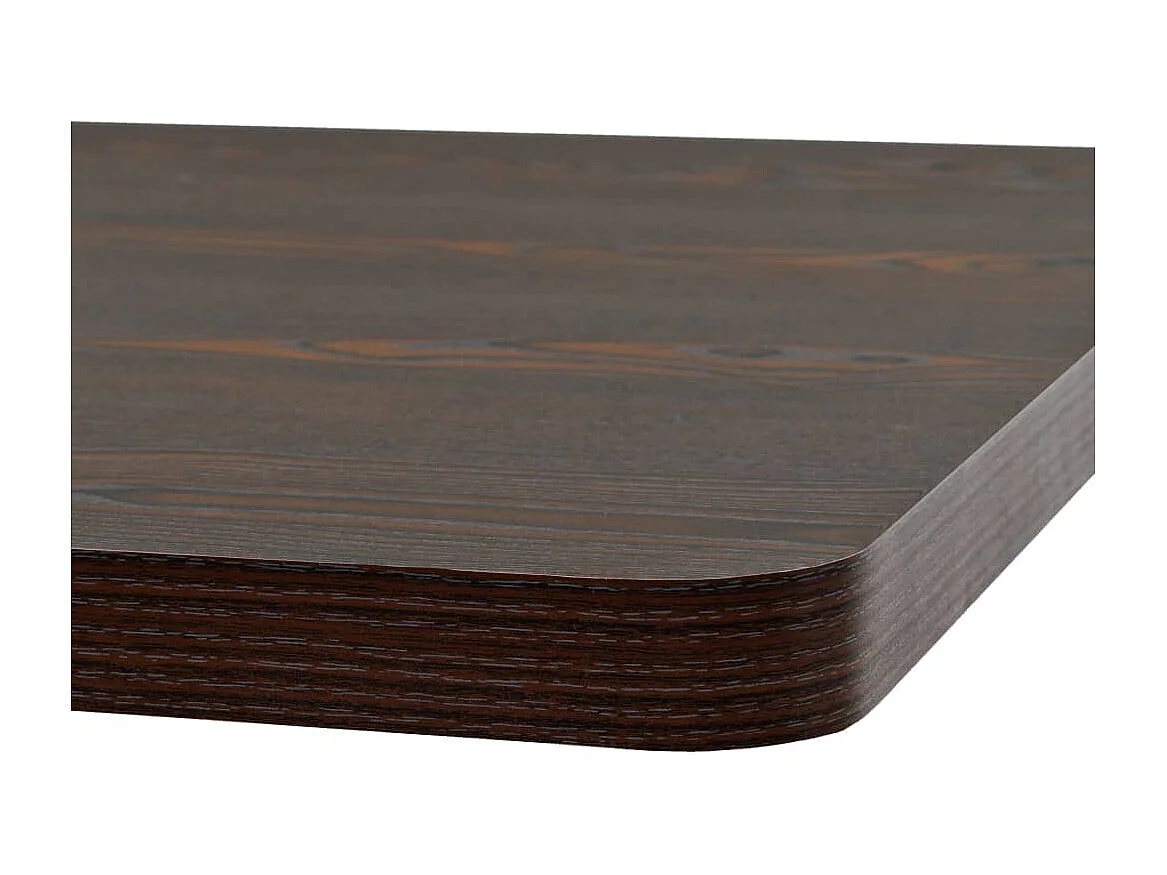 Mesa bistrô em MDF e aço quadrada 80x80x75 cm cinzento escuro