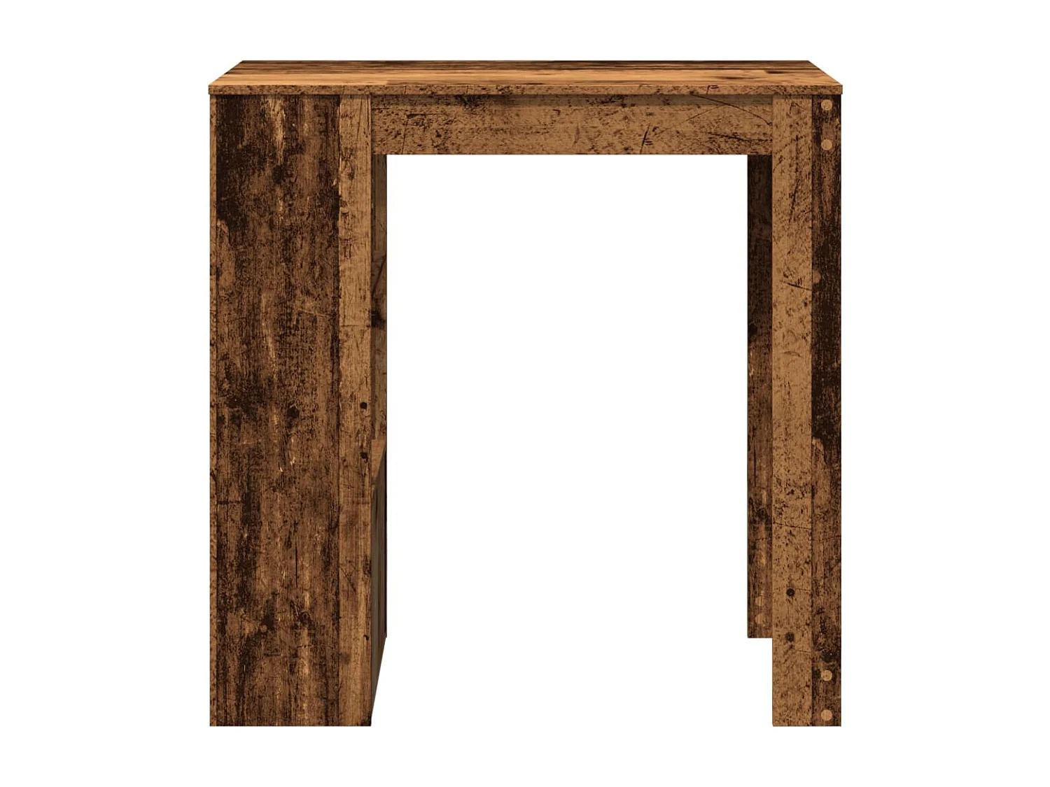 Tavolo Bar con Rastrelliera Antico 102x50x103,5 cm Multistrato