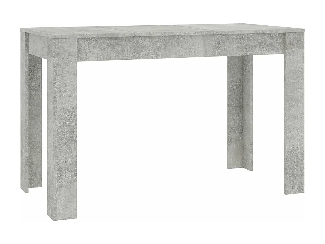 Table à manger Gris béton 120x60x76 cm Bois d'ingénierie
