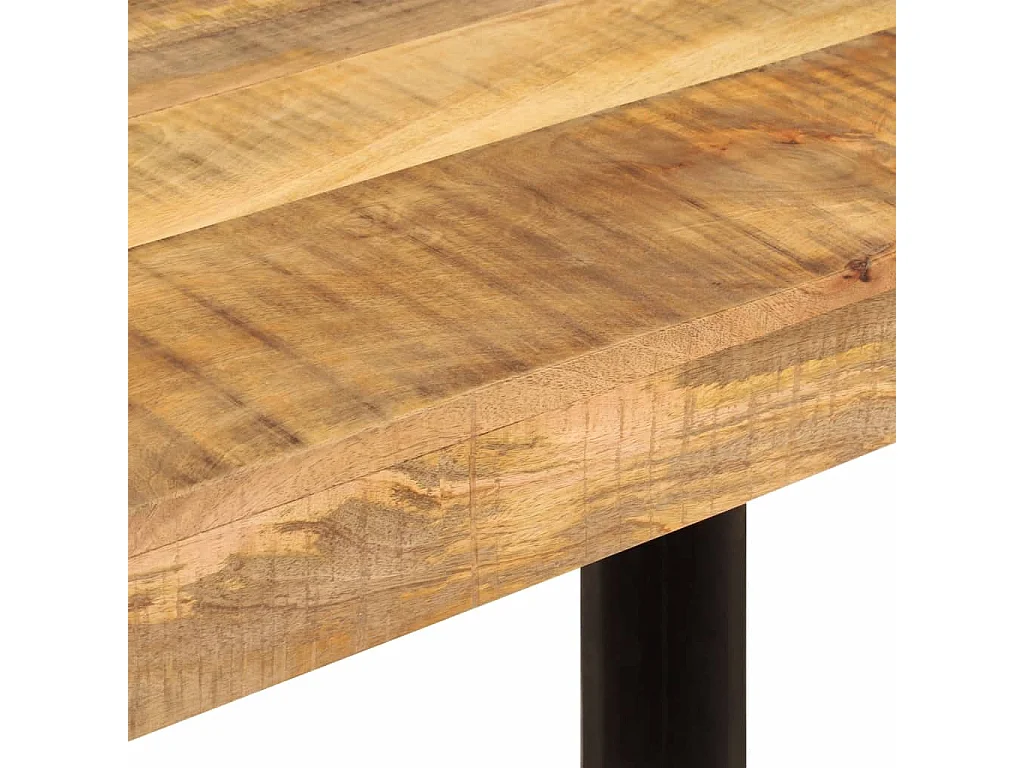 Mesa de jantar 120x60x76 cm madeira de mangueira maciça