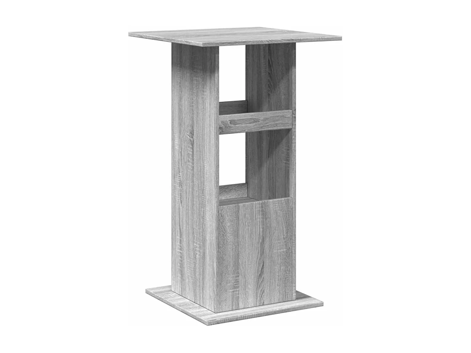 Bartisch mit Ablagen Grau Sonoma 60x60x102 cm Holzwerkstoff