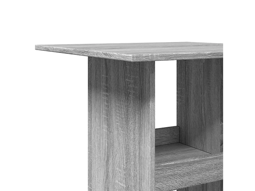 Bartisch mit Ablagen Grau Sonoma 60x60x102 cm Holzwerkstoff