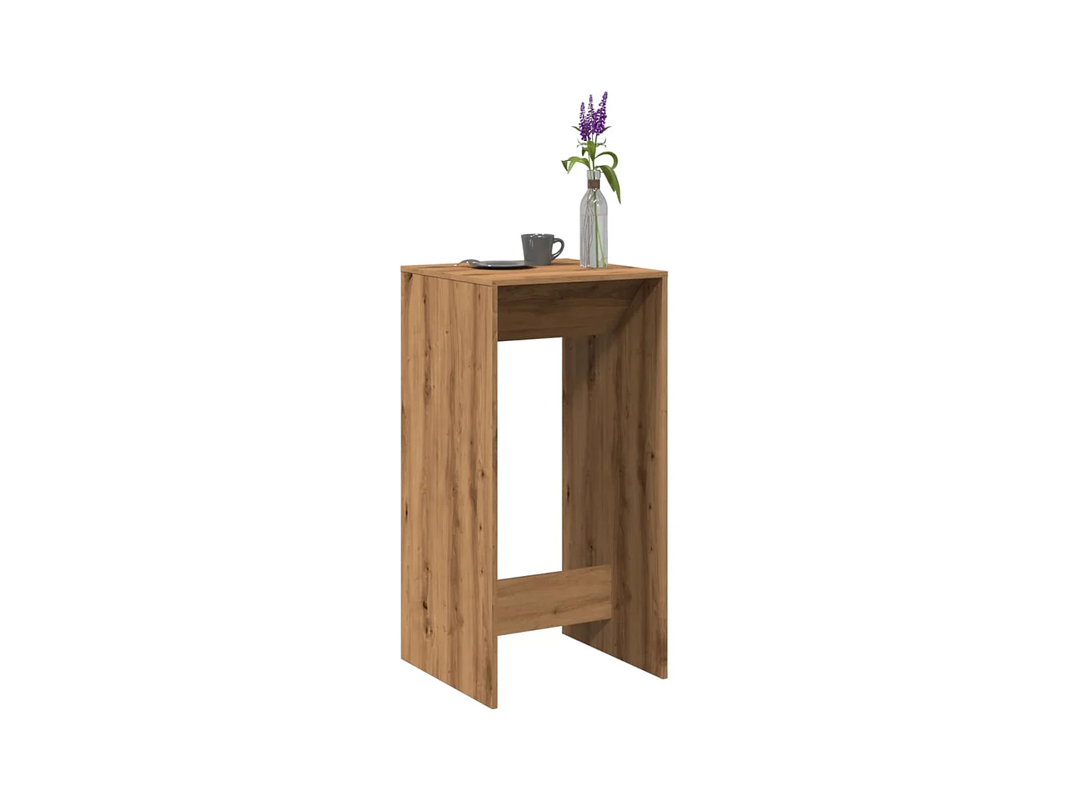 Tavolo Bar Rovere Artigianale 51x50x103,5 cm Legno Multistrato