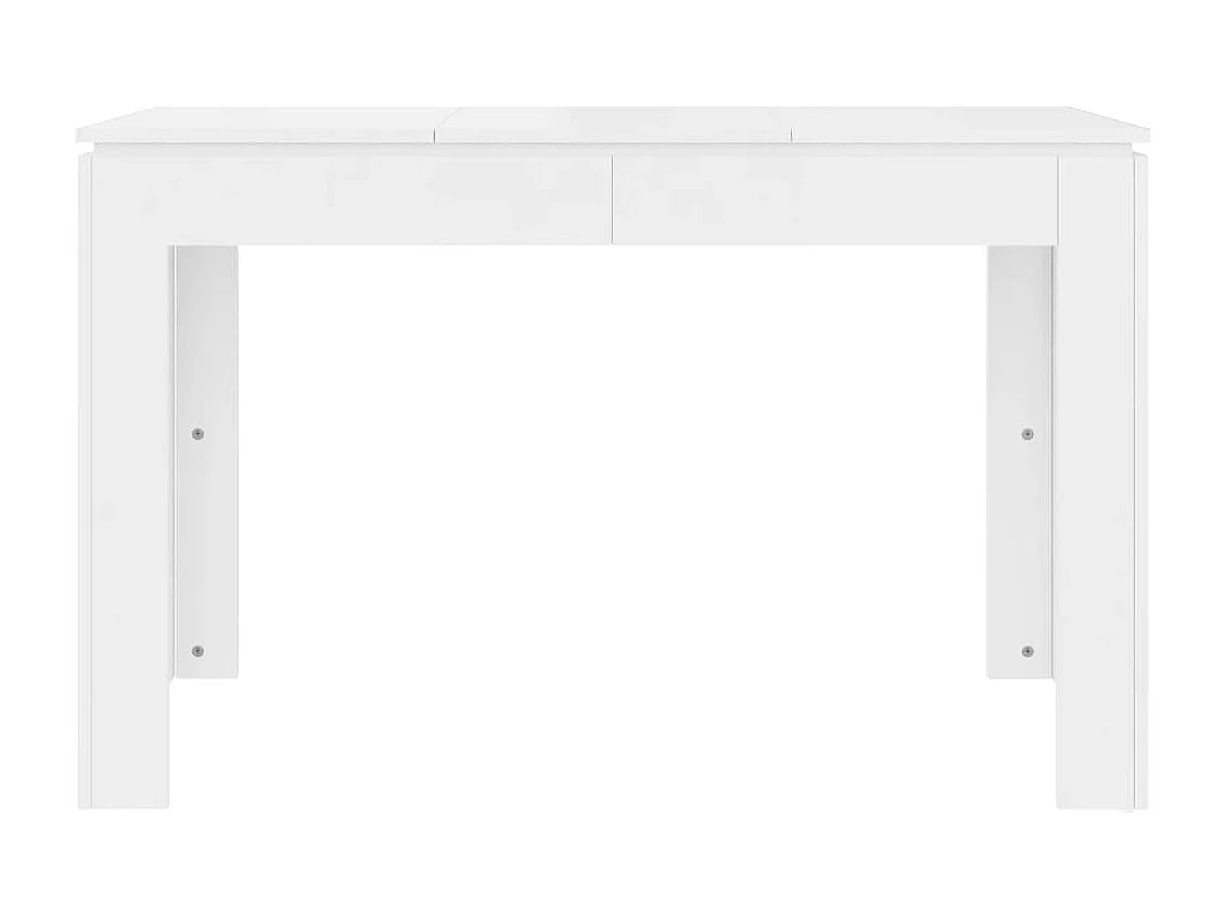 Esstisch Hochglanz-Weiß 120x60x76 cm Holzwerkstoff