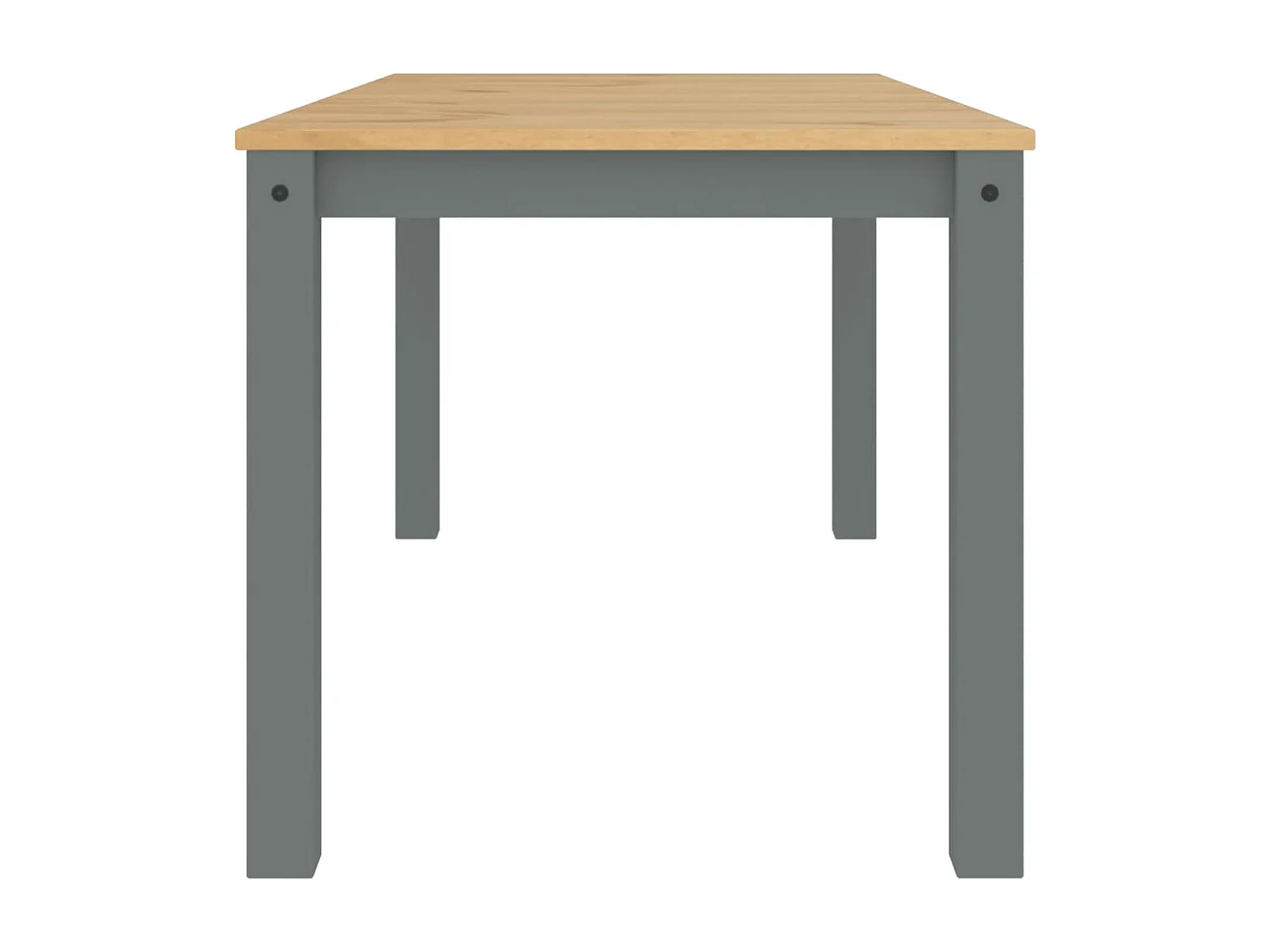 Mesa de jantar Panama 160x80x75 cm pinho maciço cinzento