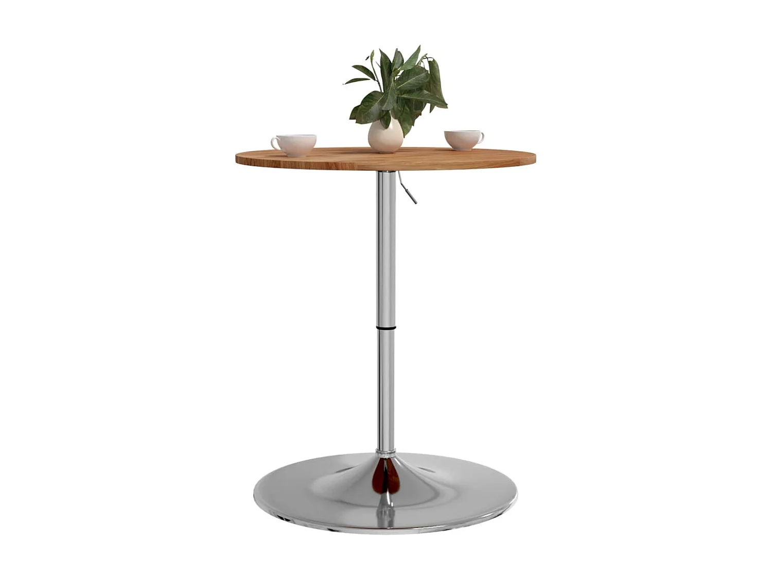 Mesa de bar Ø60x89,5 cm madeira carvalho maciça castanho-claro