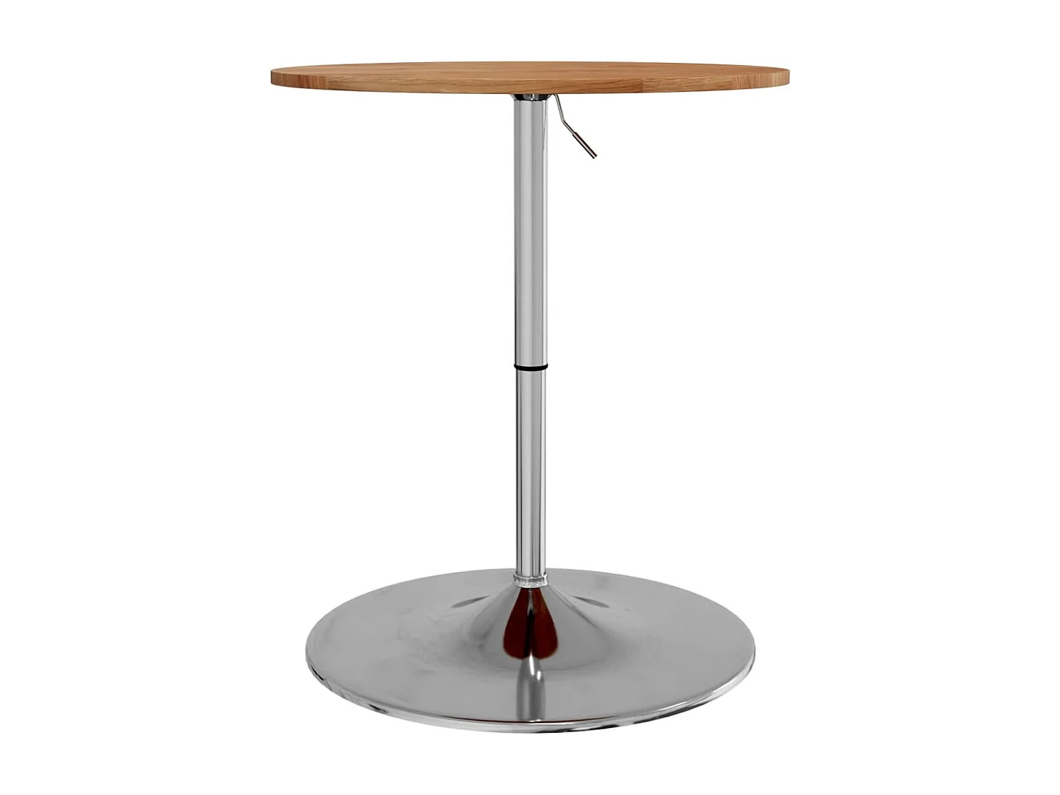 Mesa de bar Ø60x89,5 cm madeira carvalho maciça castanho-claro