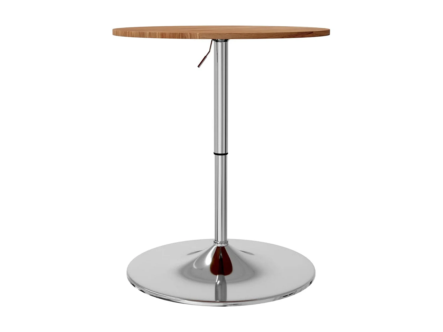 Mesa de bar Ø60x89,5 cm madeira carvalho maciça castanho-claro