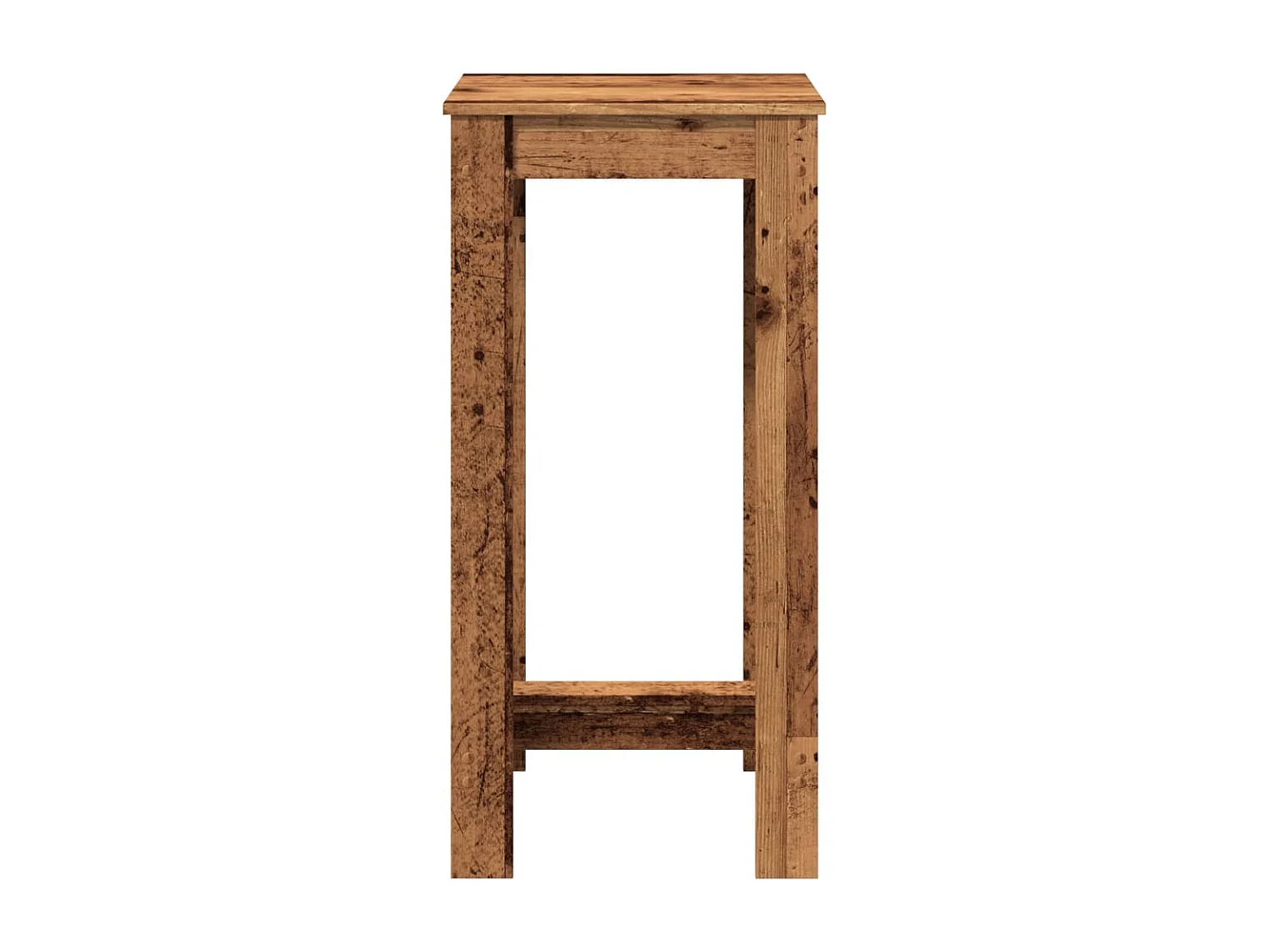 Mesa alta de bar madera de ingeniería envejecida 51x50x103,5 cm