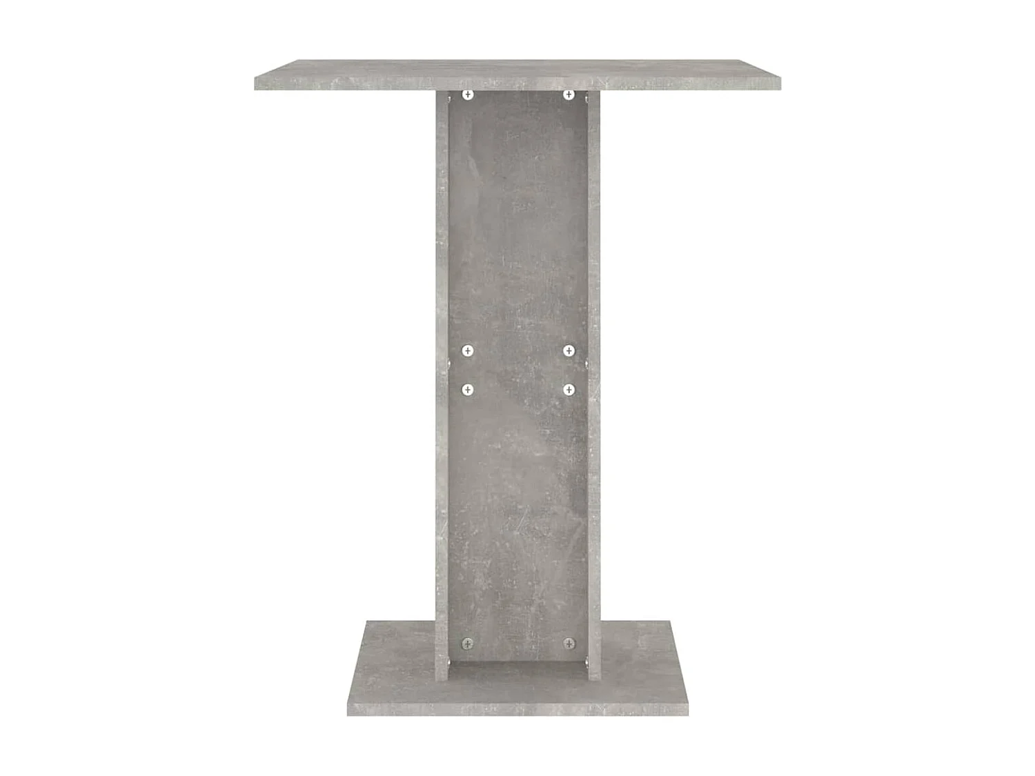 Mesa bistrô 60x60x75 cm derivados de madeira cinzento cimento