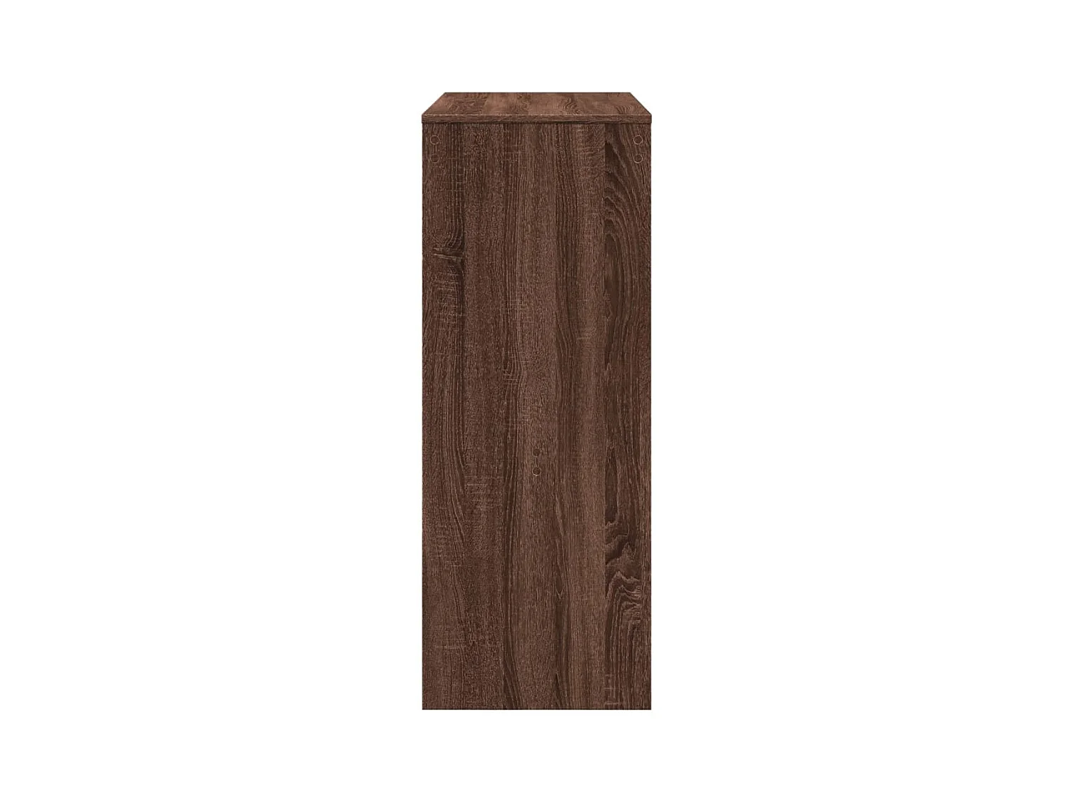Table de bar avec étagères chêne marron bois d'ingénierie