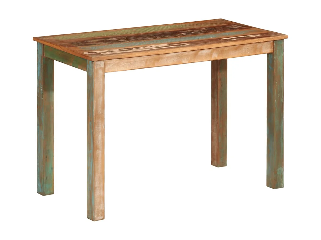 Tavolo da Pranzo 110x55x76 cm in Legno Massello di Recupero