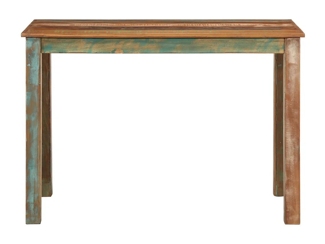 Mesa de jantar 110x55x76 cm madeira recuperada maciça