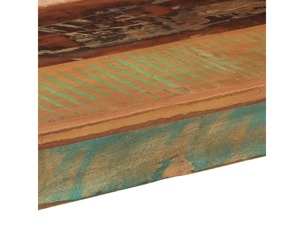 Mesa de jantar 110x55x76 cm madeira recuperada maciça